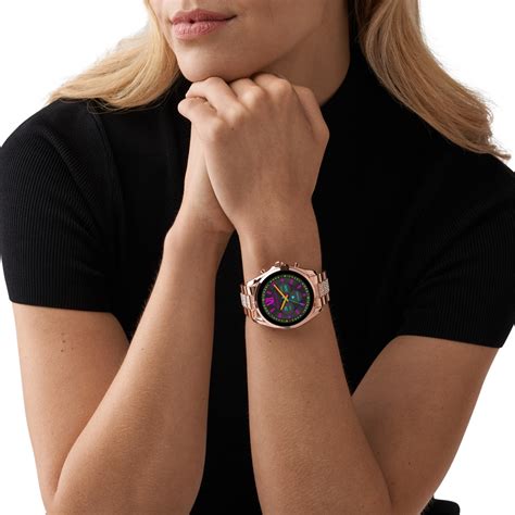 hybrid smartwatch michael kors|Gen 6 Bradshaw Rose Gold.